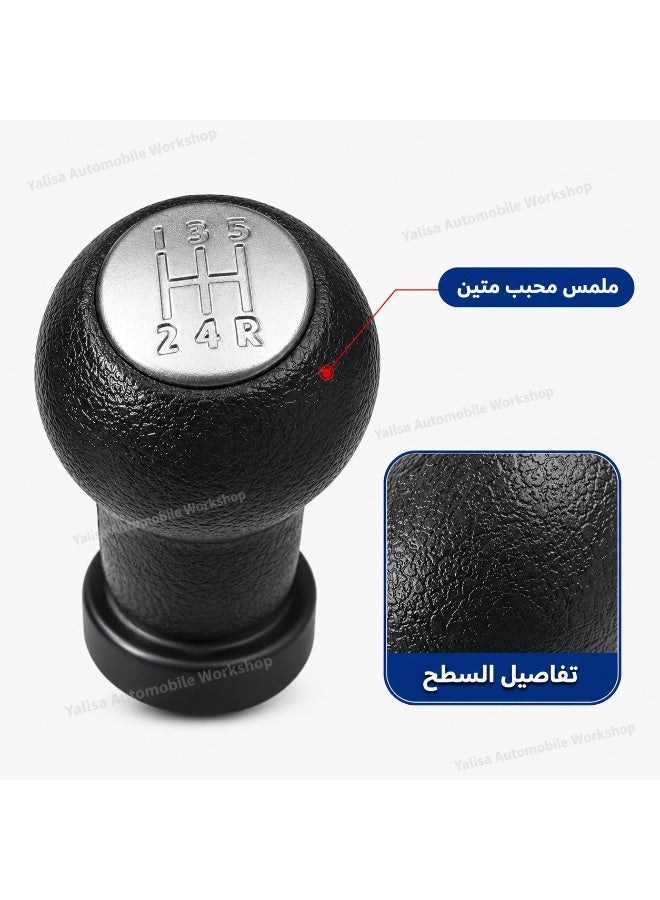 5-Speed Manual Gear Shift Knob for Suzuki Swift 2005-2010, SX4 2007-2013, Alto 2010-2015 & S-Cross, Black Plastic Shifter Handle - Image 4