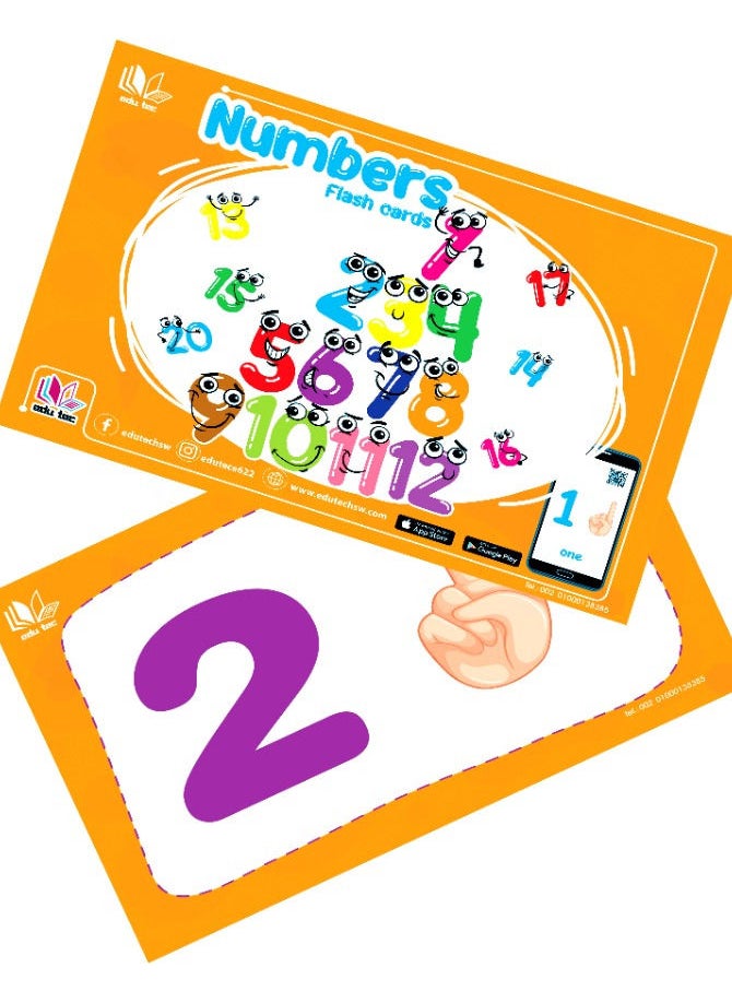 English Numbers Flash Cards.  - Image 1