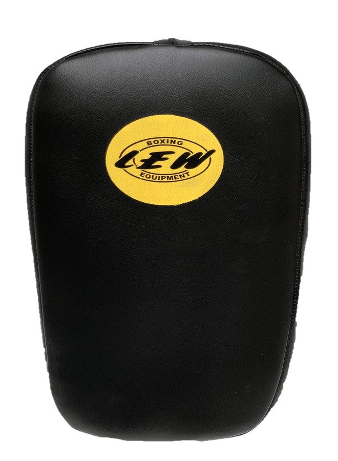 LEW Black/Floro Yellow Muay Thai MMA Kickboxing Skintex Leather Training Straight Single Piece Kick Focus Pads (1 Piece) - Image 5