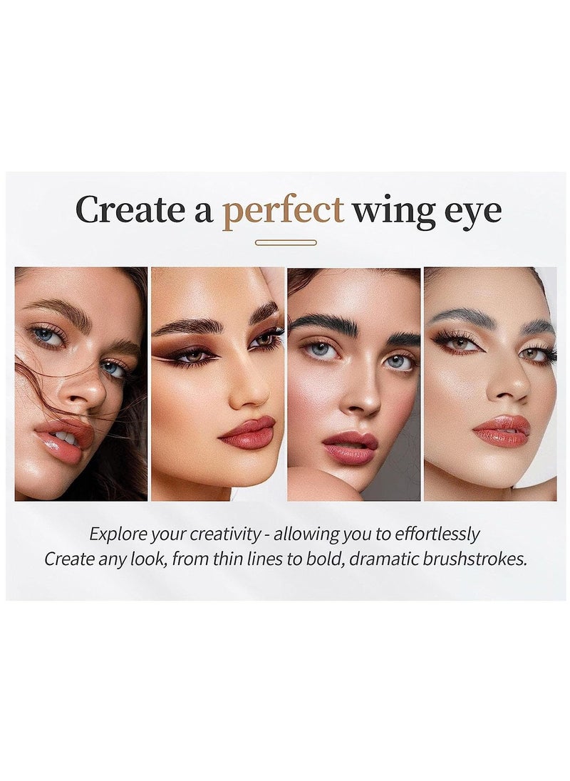 QIC - Eyebrow Pencil Microblade Brow Pen Microblade Eyebrow Pen With 4 Micro Fork Tips Eyebrow Pencil Waterproof Microblading Pen Long Lasting Smudge Proof for Natural Look Grey #3 - Image 1