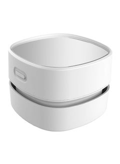Generic Desktop Vacuum Cleaner, Mini Table dust Sweeper Energy Saving, Endurance up to 400 mins,360 º Rotatable for Cleaning Rubber shavings,Crumbs Keyboard (White)  - Image 1