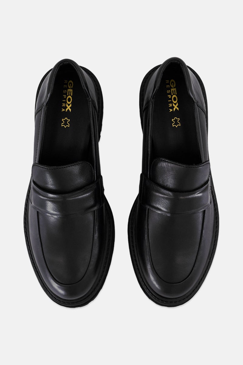 GEOX Women Iridea Slip On Loafers, Black - Image 3