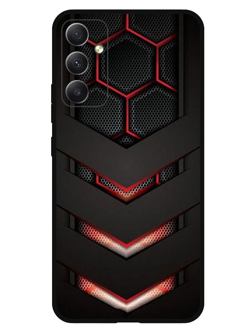 Theodor Protective Case Anti Scratch Shock Proof Bumper Cover For Samsung Galaxy A24 4G red & black - Image 1