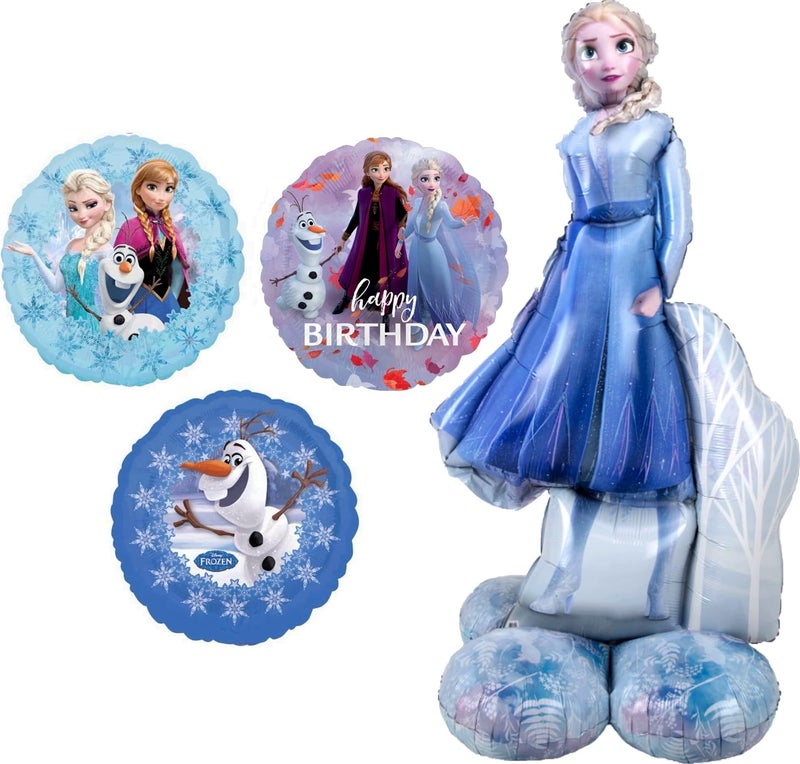 Anagram Frozen 2 Elsa Airloonz Birthday Party Balloon Decorations Bouquet BQ_4232 - Image 3