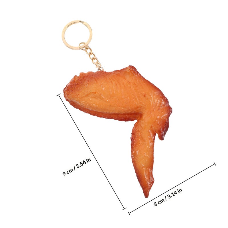 2Pcs Simulation Food Keyring Chic Key Chains Hanging Bag Pendants - Image 2