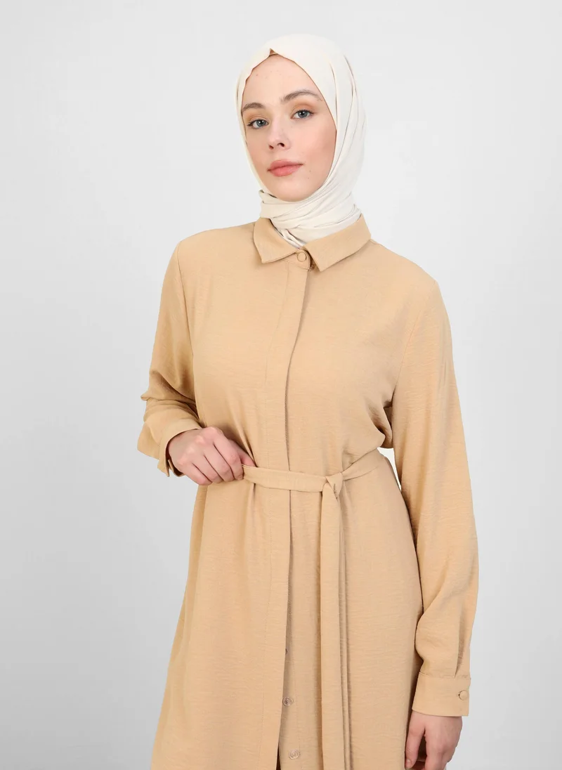 Refka by modanisa Milky Brown - Suit - Refka