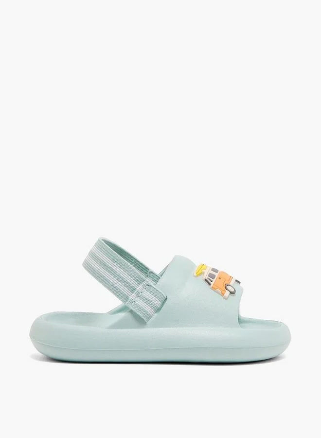 أكوا Boys Vehicle Applique Clogs