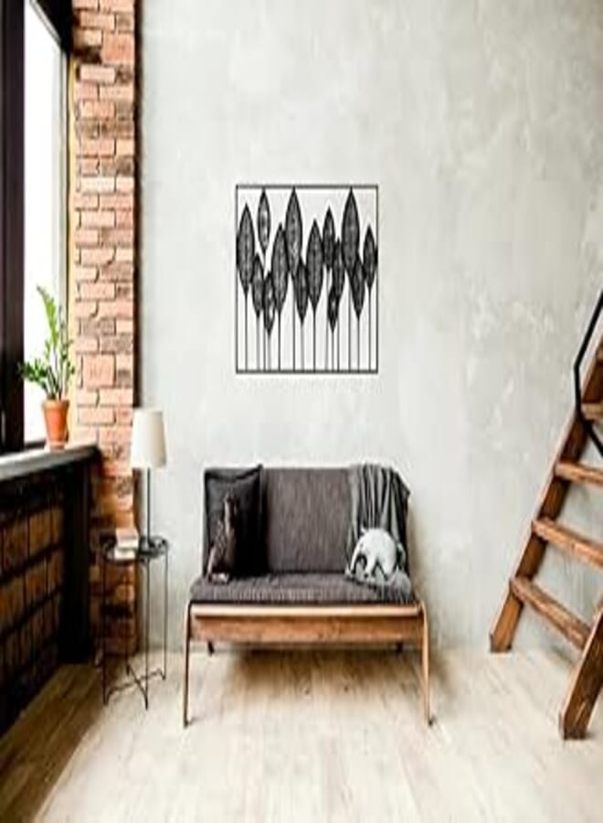 Home Gallery Leaves wood wall art 120x80