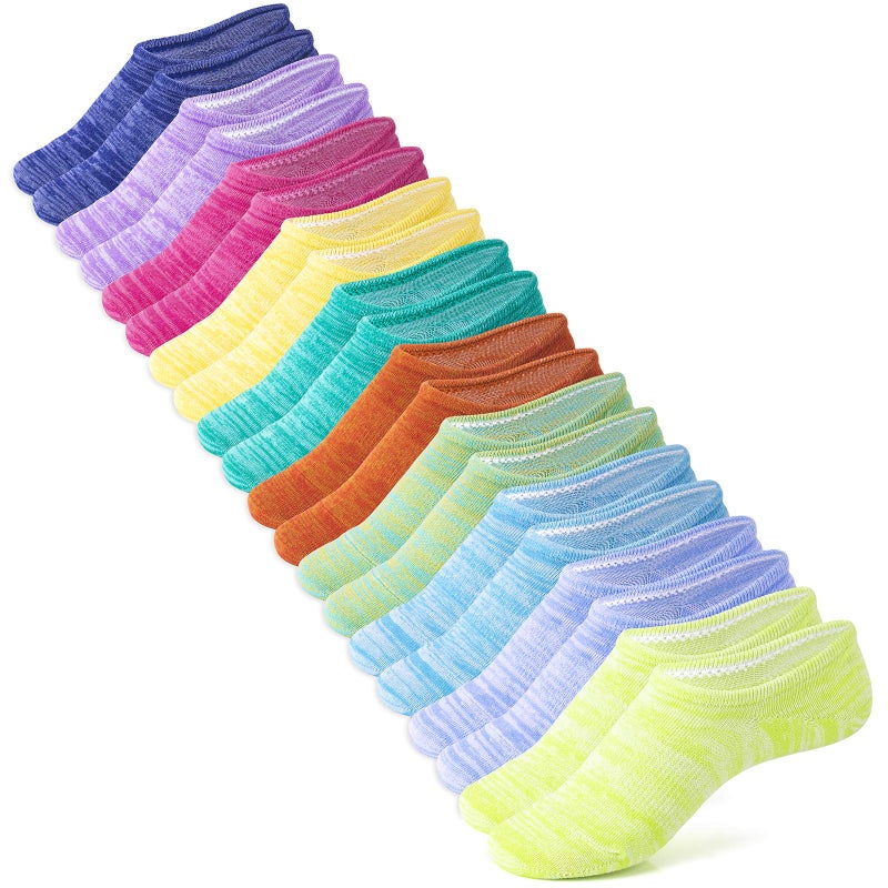IDEGG No Show Socks Women 10 Pairs Low Cut Anti-Slid Novelty Athletic Casual Invisible Liner Socks - Image 1