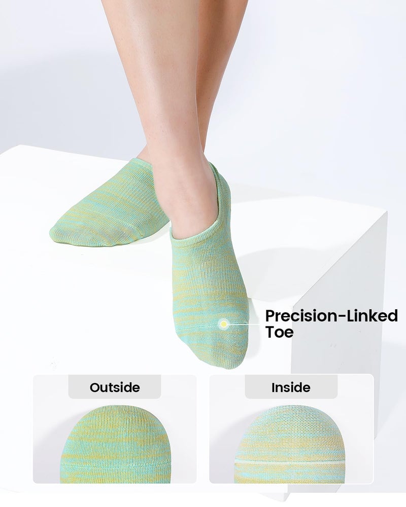 IDEGG No Show Socks Women 10 Pairs Low Cut Anti-Slid Novelty Athletic Casual Invisible Liner Socks - Image 4