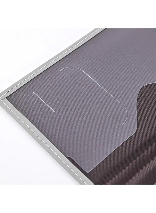 غطاء جواز سفر من الجلد الصناعي للنساء بتصميم تاج "Queen" - أحمر أنيق وحماية وثائق السفر - Image 5