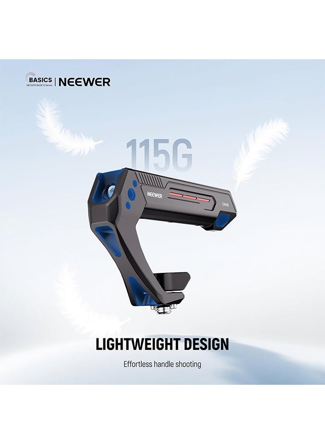 NEEWER BASIC Lightweight Camera Top Handle with 3/8" Locating Pin for ARRI, High Strength Cage Plastic Handle Grip w/ 1/4" 3/8" Screw Holes & Cold Shoe Mounts for Video Light Mic, Max Load 22lb, CA142 - Image 3