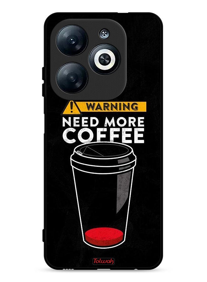 Tolwak Infinix Smart 8 4G Protective Case Cover Need More Coffee - Image 1