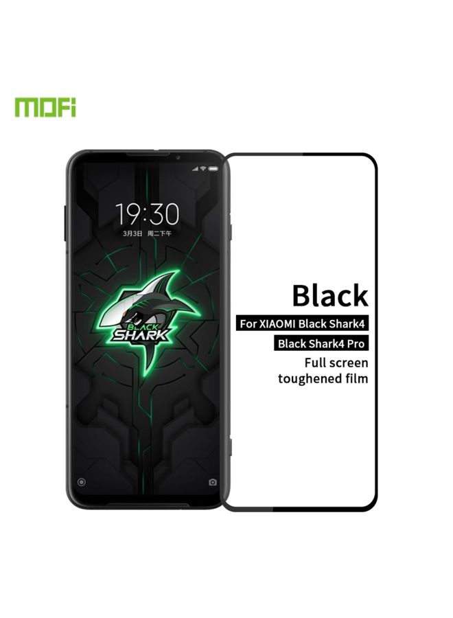 Screen Protector For Xiaomi Black Shark 4 / 4 Pro MOFI 9H 2.5D Full Screen Tempered Glass Film(Black)