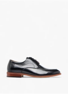 DUCHINI Mens Textured Derby Shoes With Lace-Up Closure  - Image 1