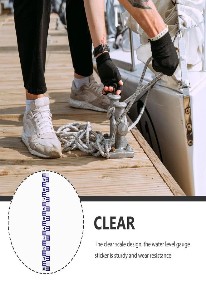 Artibetter marine indicator reflective film pool supplies water proof self-adhesive water level gauge water gauge sticker water meter reflective water gauge tool - Image 4