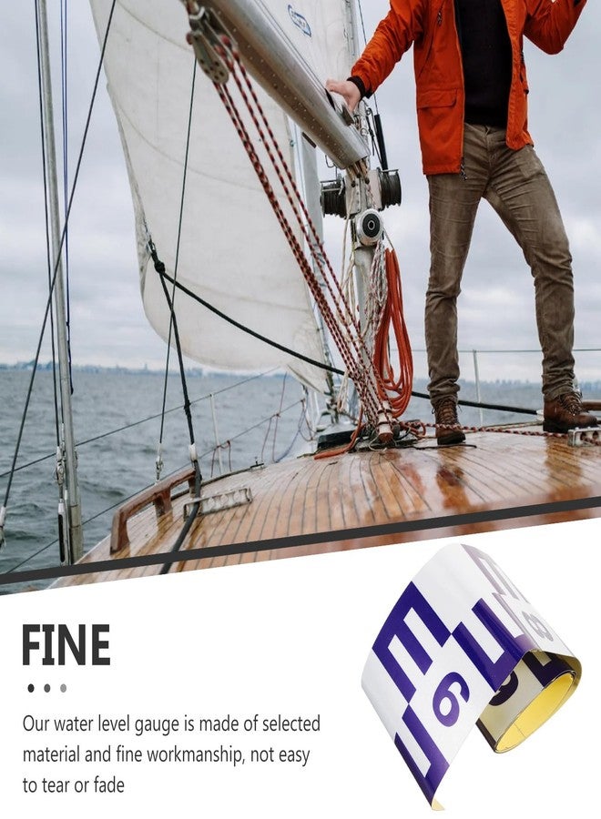 Artibetter marine indicator reflective film pool supplies water proof self-adhesive water level gauge water gauge sticker water meter reflective water gauge tool - Image 3