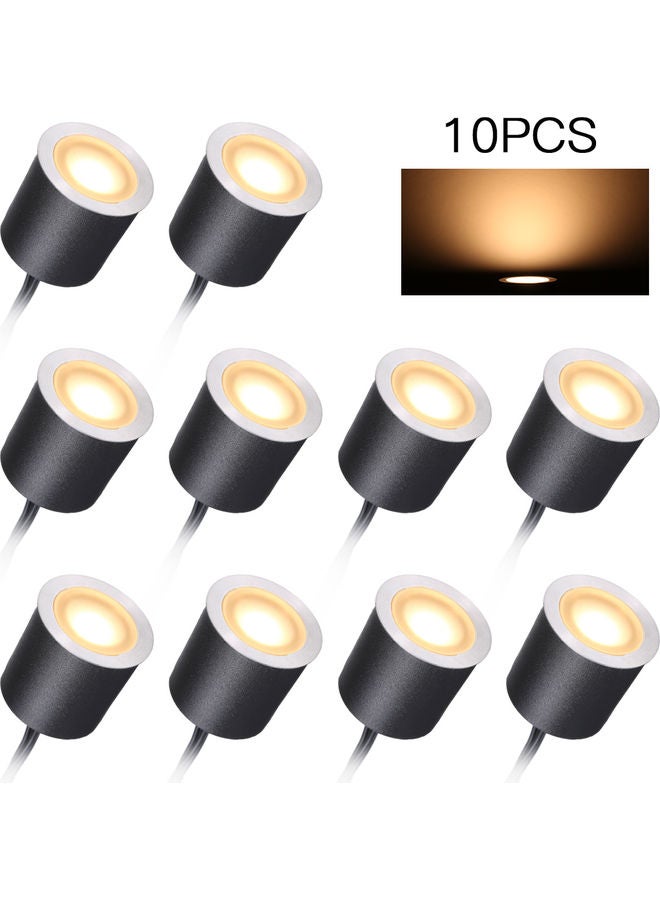 Loquat 10-Piece Low Voltage Recessed LED Deck Light Yellow - Image 1