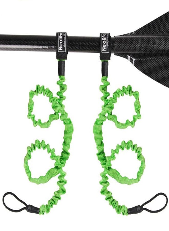 WONITAGO Neolife Stretchable Kayak Paddle Leash, Coiled Rod Leash Tool Lanyard for Kayak and SUP Paddles, Fishing Poles Rods, 2 Pack - Image 1