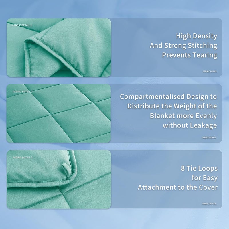 Topcee Weighted Blanket (5 lbs, 36" x 48") Cooling Throw Heavy Blanket for Sleeping Apply to 40-60 lbs, Soft Thick Breathable Blanket with Glass Bead, Easy Care - Image 5