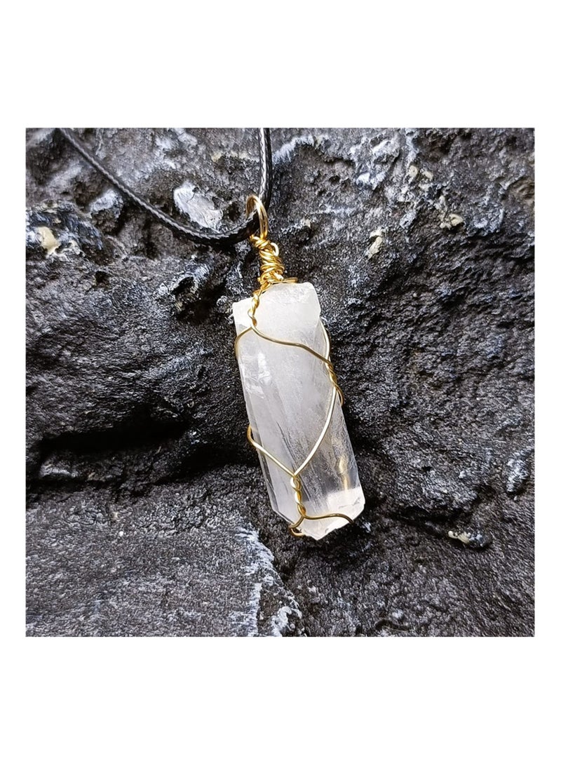 NIBEMINENT 7 Chakra Raw Tumbled Stones Pendant Necklaces Bracelet Spiritual Women Beginners Meditation Stone - Image 4