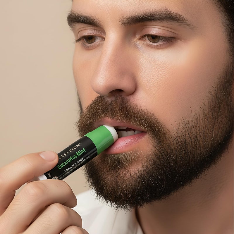 SOULSATION مجموعة بلسم الشفاه العضوي سولساشن للرجال - 4 نكهات - 100% مرطب طبيعي للشفاه المتشققة والجافة - Image 2