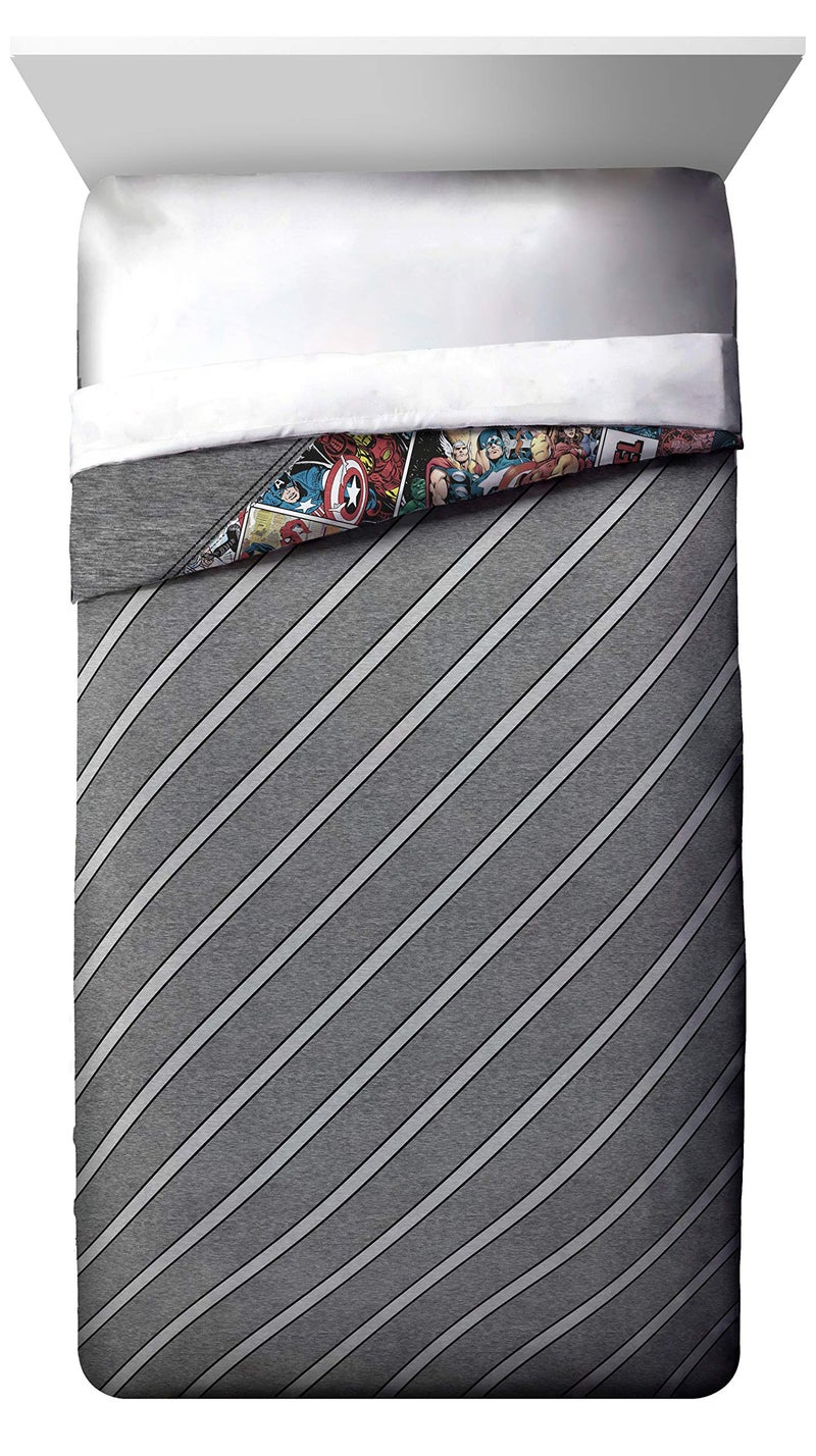 Jay Franco Marvel Comics 80th Anniversary Full/Queen Comforter & Sham Set - Super Soft Kids Reversible Bedding - Fade Resistant Microfiber (Official Marvel Product) - Image 4