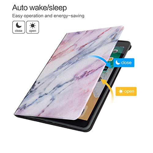 Vimorco ipad 10.2 inch Case 7th/8th/9th Generation Cover 2019/2020/2021, Vimorco Protective Leather Case, Adjustable Stand Auto Wake/Sleep Smart Case for Apple ipad 10.2 inch (Pink Marble) - Image 5