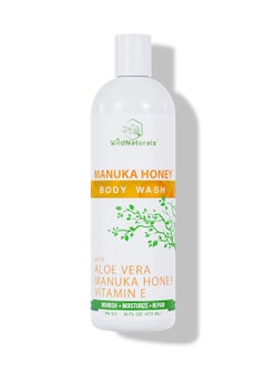Manuka Honey Eczema and Psoriasis Body Wash  Organic Vegan  GlutenFree Body Wash with Manuka Honey Aloe Vera  Cehami Flower Extract  SulfateFree  Natural