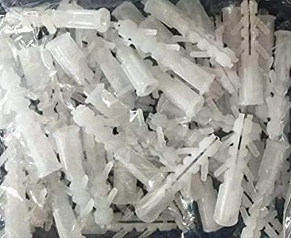 BNs Plastic Sleeve Wall Plugs PVC Sleeve Gitti Wall Column Plug Screw Sleeve Pack of 100pc 35MM  - Image 1