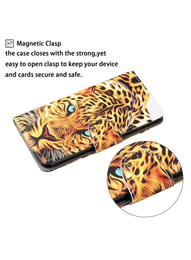 Zaboon Case For Huawei P40 lite Colored Drawing Pattern Horizontal Flip Leather Case with Holder & Card Slots & Wallet & Lanyard - Image 4