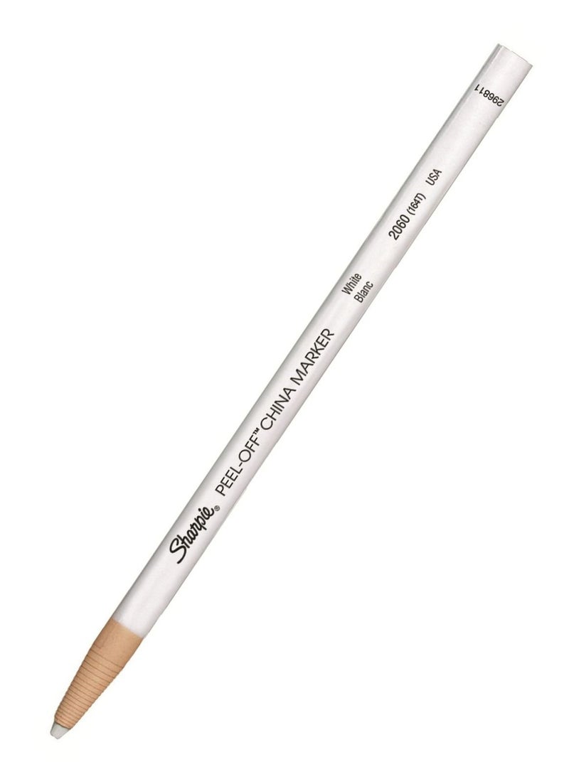 Sharpie 2-Piece Peel Off China Marker White  - Image 2