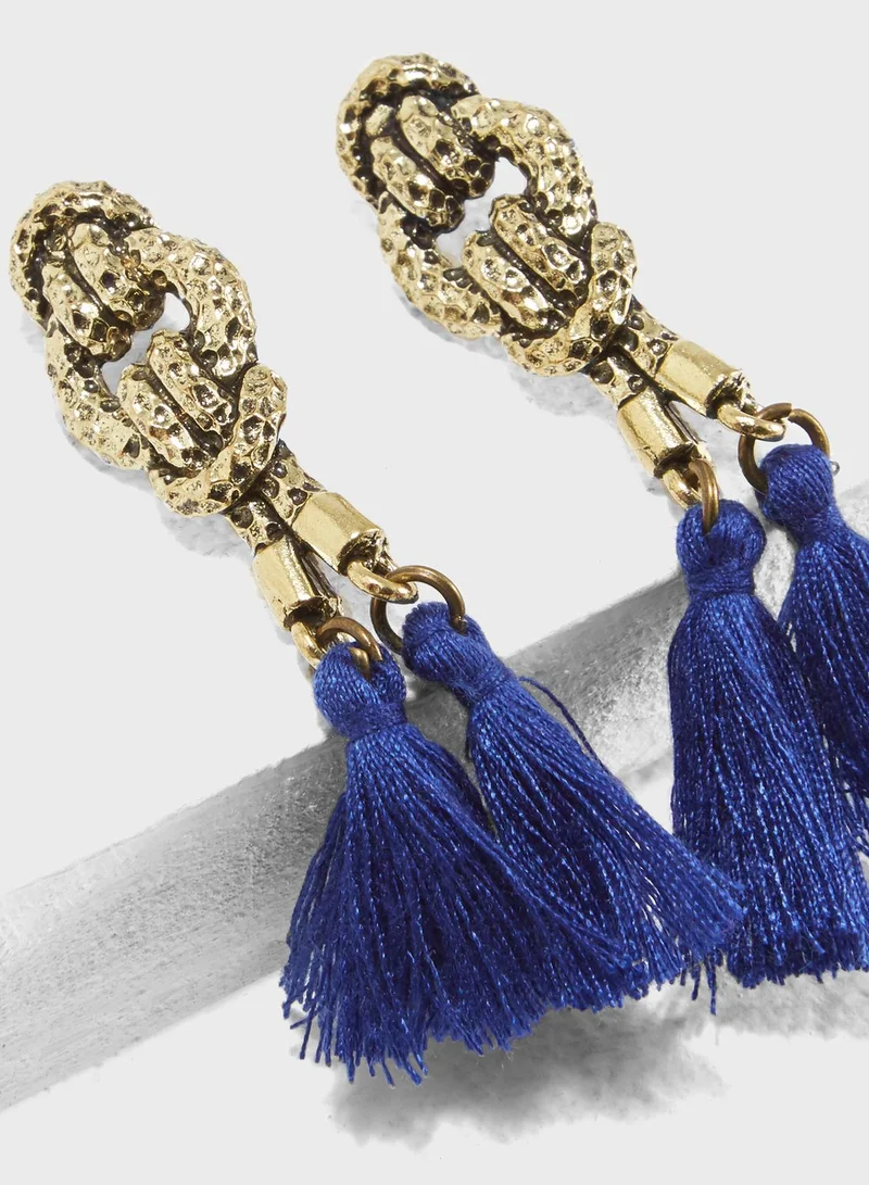 Ginger Fringe Tassel Earrings