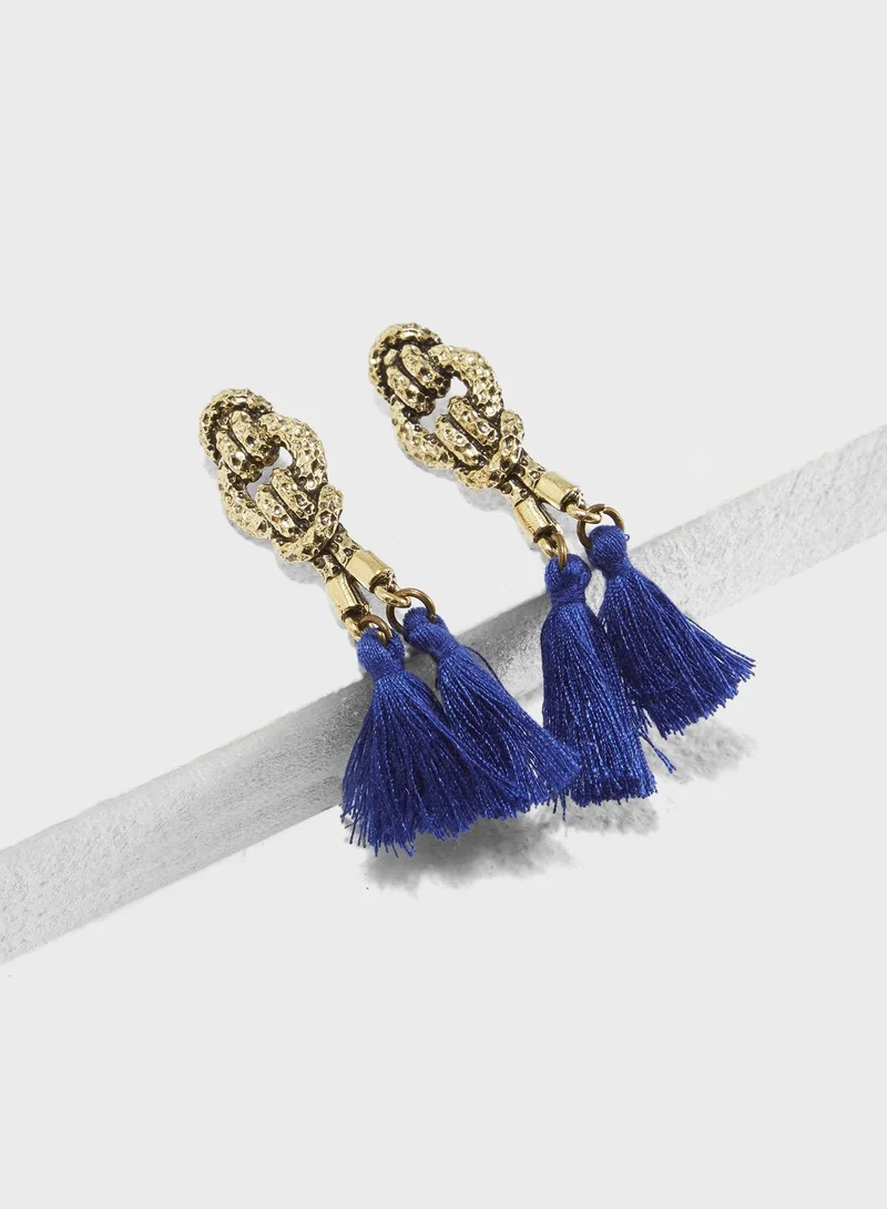 Ginger Fringe Tassel Earrings