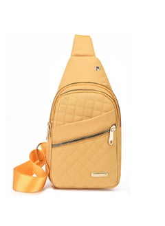 Womens chest bag new casual fashion all-match nylon cloth bag lightweight messenger bag womens backpack small shoulder front bag fashionstyle four orange style four orange