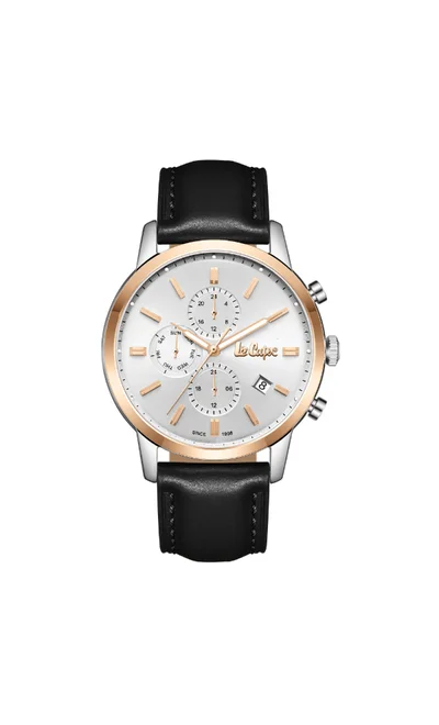 Lee Cooper LEE COOPER LC08085.531 Men's Multi Function Display Watch & Leather Strap Black