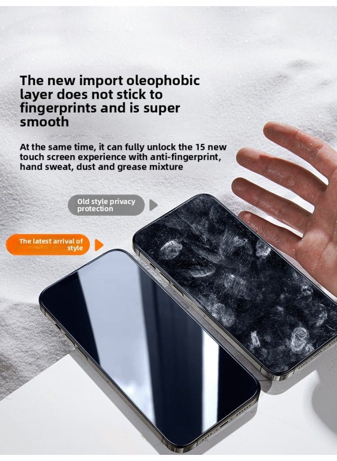 Generic - For Iphone 14/13 Anti-peep Tempered Film For Iphone15promax Anti-peeping 14pro Phone Film 12-Colour:[collection + Shopping Cart] Enjoy Next-day Delivery By Air★Free Instant Film Artifact★Damage Compensation Guaranteed-Size:For Iphone 14 Pro Max - Image 1