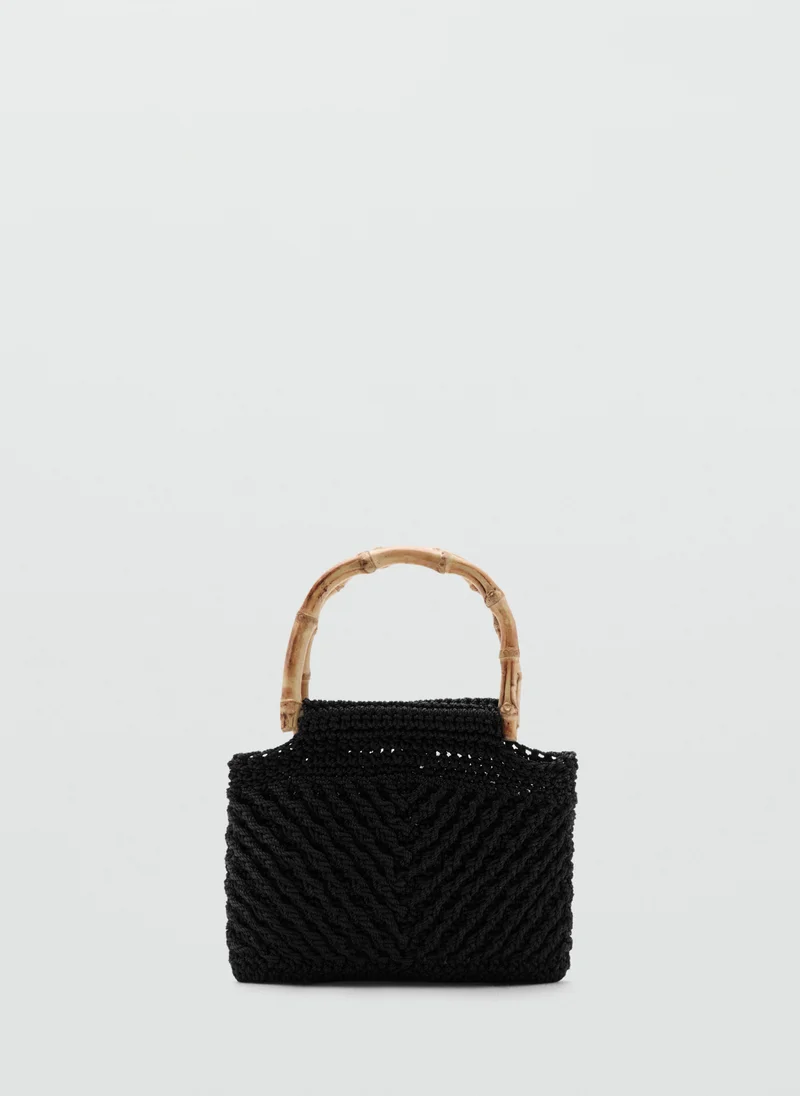 Bamboo Handle Handbag