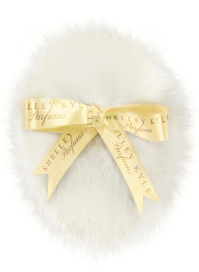 Shelley Kyle Classic Powder Puff, Handmade, Lambs Wool Dusting Powder Puff, 1 Count - Image 1