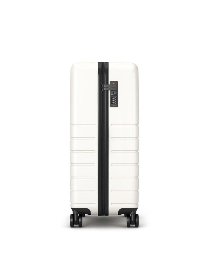 Soo Luggage With Cup Holder Men And Women Trolley Case Travel Suitcase Small Carry-on Box Password Box White 20 Inches - Image 3