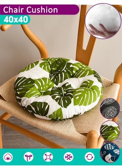 Optico 40cm×40cm Round Floor Pillow Cushions Chair Cushion for Outdoor Furniture Seat Pads Meditation Cushion Soft Chair Pads, Chair Seat Pads,Chair Cushions for Yoga Living Room Sofa Balcony  - Image 1
