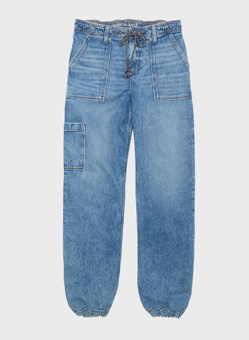 American Eagle High Waist Baggy Cargo Pants