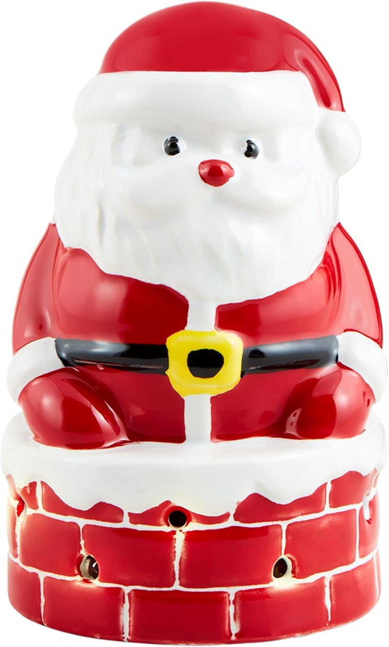 MudPie Light Up Santa Chimney; 4 1/2" x 2 3/4" - Image 1