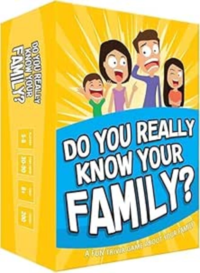 Do you really know your family A Fun Family Game Filled with Conversation Starters and Challenges - Great for Kids, Teens and Adults