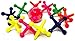 Ja-Ru JARU Rainbow Jax Toy Set 3 Pack Big Plastic Jacks Game with Ball for Kids and Adults Neon Colored Toy Jacks Fun Vintage Retro Toy Stocking Stuffers Party Favor Birthday Gifts Bulk 7313A - Image 4