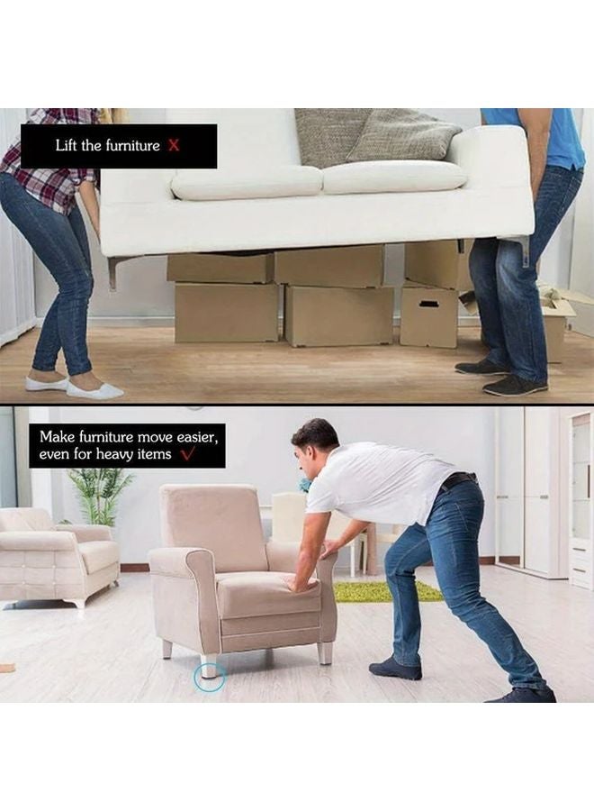 ٢٤ قطعة مختلطة من منزلقات الأثاث ذاتية اللصق من التيفلون PTFE للكراسي الثقيلة مربعة ومستديرة - Image 5