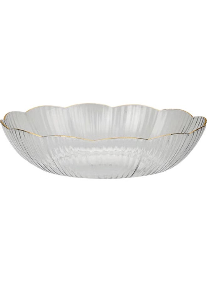 Yijuke [Gold Rim] Fruit Plate, High-End Tray, Storage Box, Living Room Snack Plate, Candy Dish, Nut Plate For Home Use - Image 1