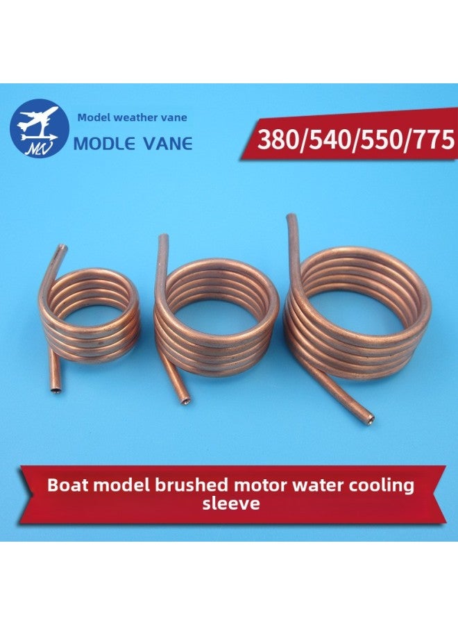 Ship Model 380 Brushed Motor Water Cooling Sleeve Pure Copper Tube Winding Motor Circulating Water Cooling Ring-Color:380 Brush Motor Water Cooling Ring  - Image 2