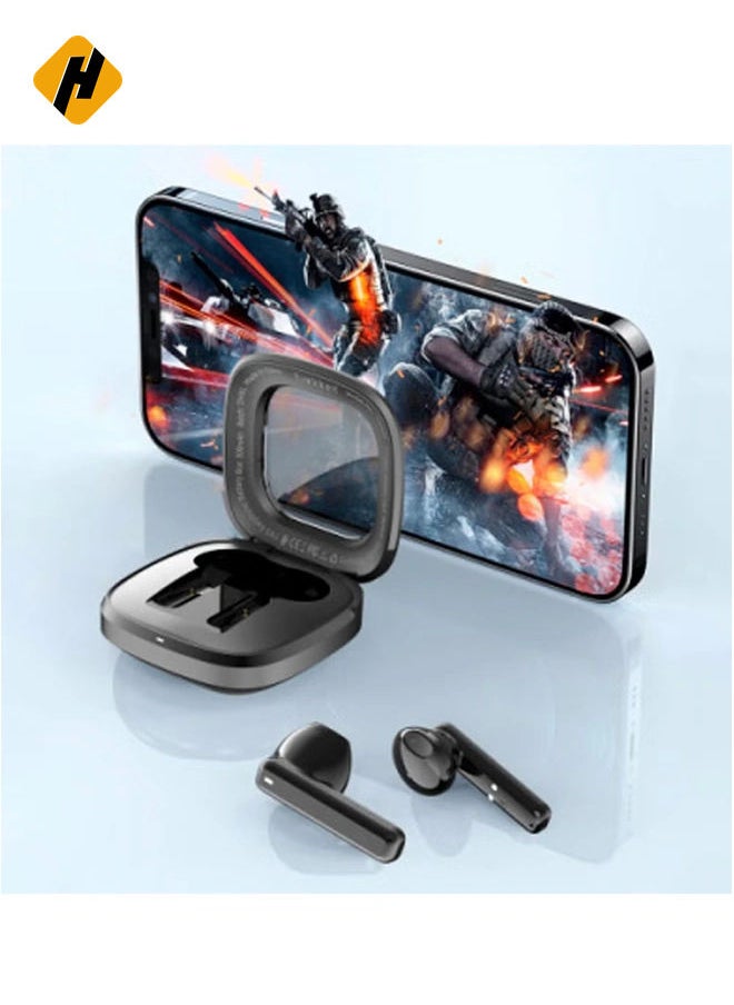 HuHa - TWS-34 Bluetooth Stereo Headset - True Wireless Sound, Compact Design (Black) - Image 1