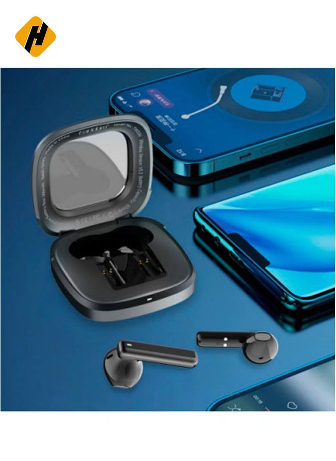 HuHa - TWS-34 Bluetooth Stereo Headset - True Wireless Sound, Compact Design (Black) - Image 1